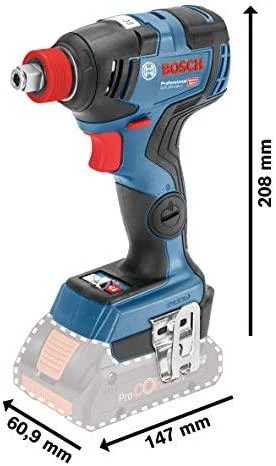 Bosch Akumuliatorinis smūginis suktuvas / veržliaraktis GDX 18V-200 C, 2x5.0Ah, 1880CV