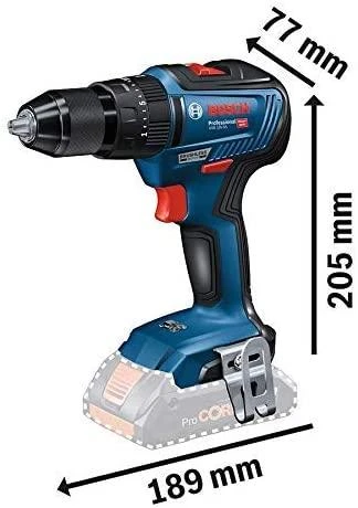 Bosch GSB 18V-55, LB be akumuliatoriaus ir kroviklio