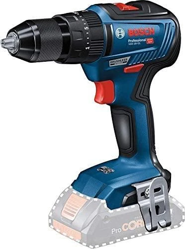 Bosch GSB 18V-55, LB be akumuliatoriaus ir kroviklio