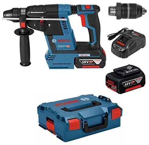 Perforatorius Bosch GBH 18V-26 F Professional; 2,6 J; SDS plius; 2x5,0 Ah akum. + L-BOXX 136