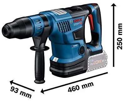 Bosch GBH 18V-36 C perforatorius su matmenimis
