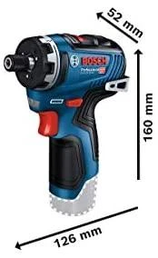 Bosch GSR 12V-35 HX techniniai matmenys
