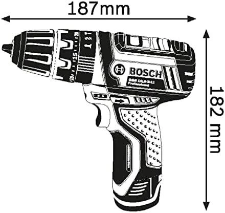 Bosch Akumuliatorinis smūginis gręžtuvas-suktuvas GSB 12V-15, 2x2.0Ah