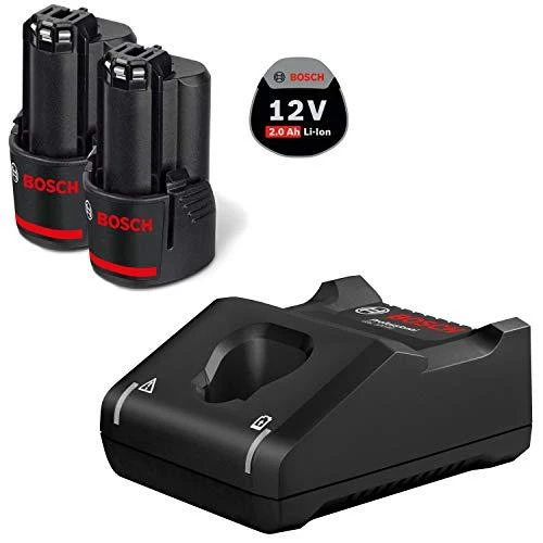 Bosch Akumuliatorius + kroviklis GBA 12V 2x2.0Ah + GAL 12V-40 rinkinys