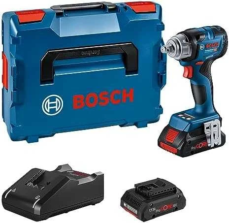 Bosch akumuliatorinis veržliasukis su pilnu komplektu