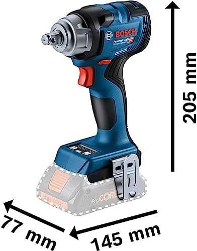 Bosch GDS 18V-330 HC su techniniais matmenimis
