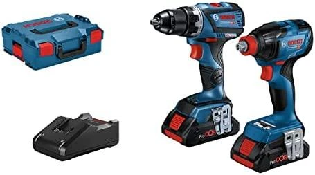 Bosch GDX 18V-210 C, 2x5.0 Ah; GAL 18V-40, LB