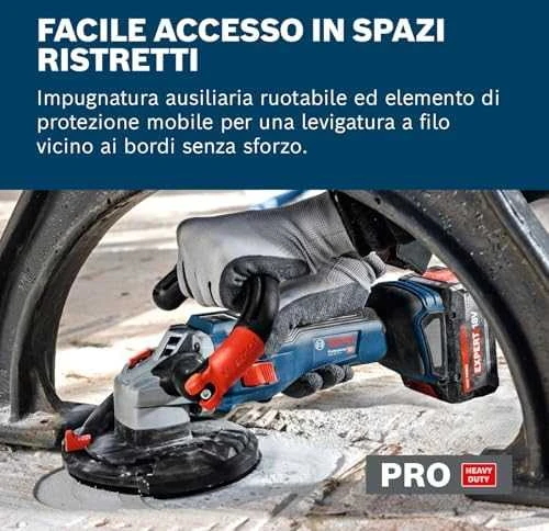 Bosch GBR 18V-15 S, Solo, deimantinis taurės formos šlifavimo diskas, LB