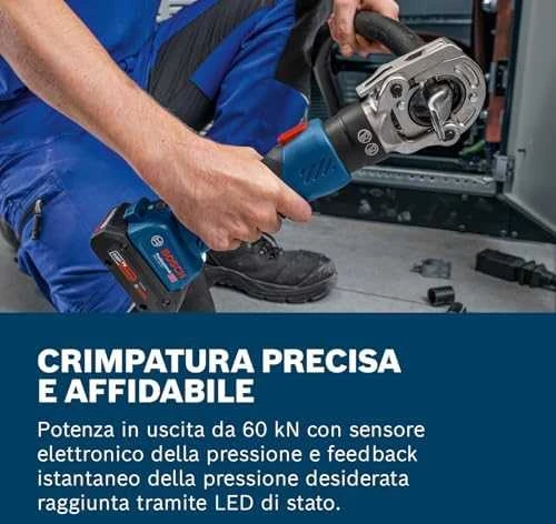 Akumuliatorinis hidraulinis antgalių presavimo įrankis BOSCH GPH 18V-60 Solo LB-XL