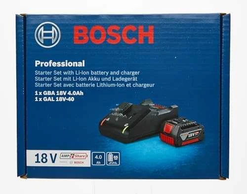Bosch akumuliatorius GBA 18V 4.0AH +  kroviklis GAL 18V-40 1600A01B9Y