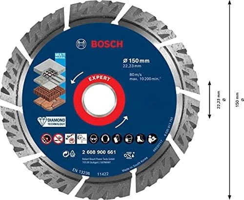 Deimantinis pjovimo diskas Bosch 2608900661; 150 mm