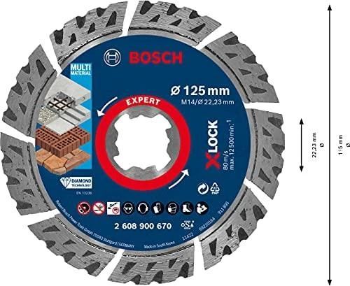 Bosch XLOCK Deimant.pjov.diskas Multi Material 125