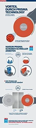Bosch X-LOCK PrismaCeramic R781 Metalas 125 mm, G36, 25vnt.
