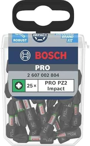 Bosch Suktuvo antgaliai PZ2 25 vnt./ Impact, L=25mm