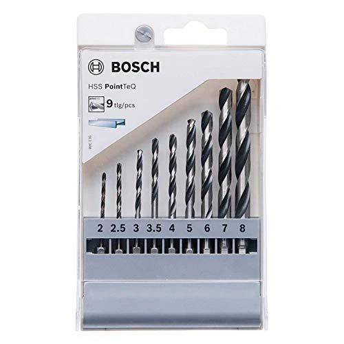 Grąžtas Bosch 9 PointTeQ HEX grąžtų komplektas
