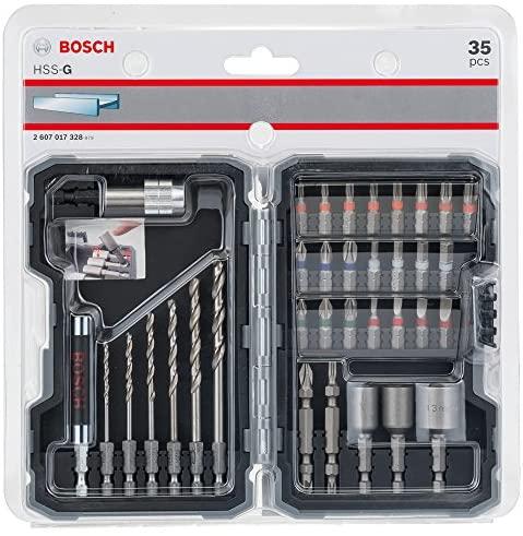 Grąžtas Bosch 35 dalių komplektas HSS-G 2,5/3/3,5/4/5/6mm