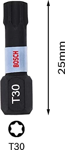 Bosch Suktuvo antgaliai T30 2 vnt./ Impact, L=25mm