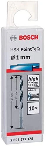 Bosch PointTeQ grąžtas metalui 4 x 43 x 75 mm , 10 vnt.