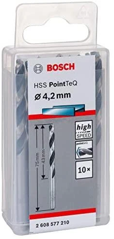 Bosch PointTeQ grąžtas metalui 4,2 x 43 x 75 mm , 10 vnt