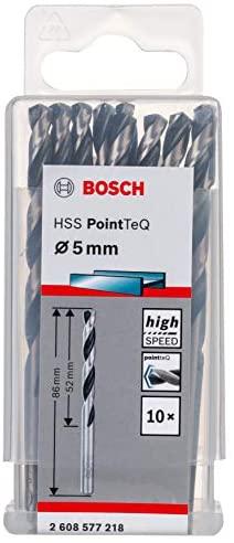 Bosch PointTeQ grąžtas metalui 5 x 52 x 86 mm , 10 vnt.