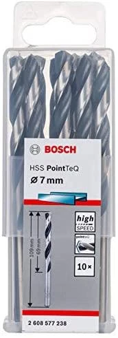 Bosch PointTeQ grąžtas metalui 7 x 69 x 109 mm , 10 vnt.