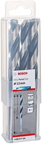 Bosch PointTeQ grąžtas metalui 12 x 101 x 151 mm , 5 vnt
