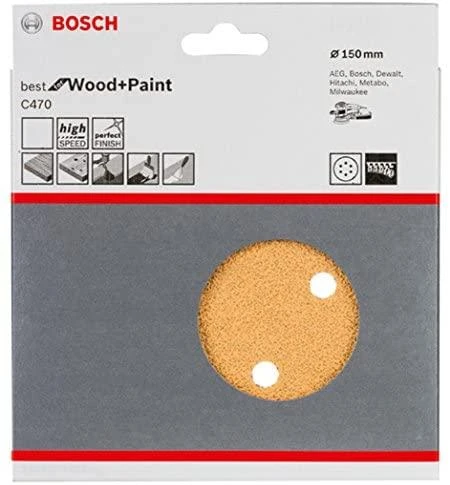 Bosch Šlif.pop,medžiui D=150mm, K120, 5 vnt.