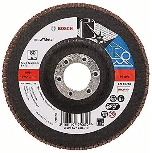 Bosch Šlif.pop.met.top.kamp.šli D=125 mm,K 80,1 vnt.
