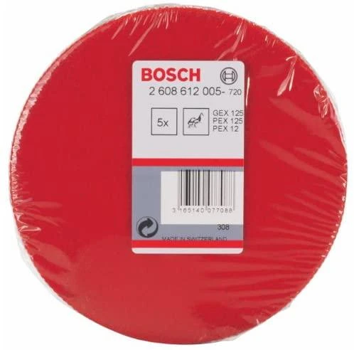 Bosch Šlifavimo veltinis,kietas D 128 mm, 5 vnt.