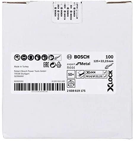 Bosch X-LOCK šlifavimo diskai Expert Metal, D 125; K100