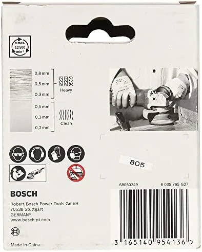 Bosch X-LOCK šepetys iš plieno 75 mm, 0,5 mm