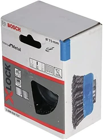 Bosch X-LOCK šepetys iš plieno 75 mm, 0,5 mm