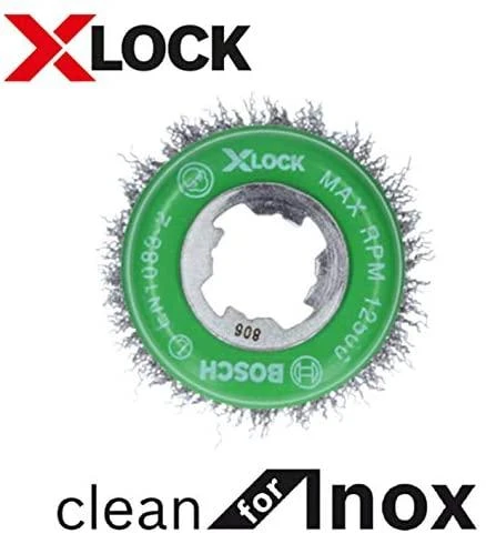 Bosch X-LOCK šepetys 75 mm iš nerūdijančiojo plieno