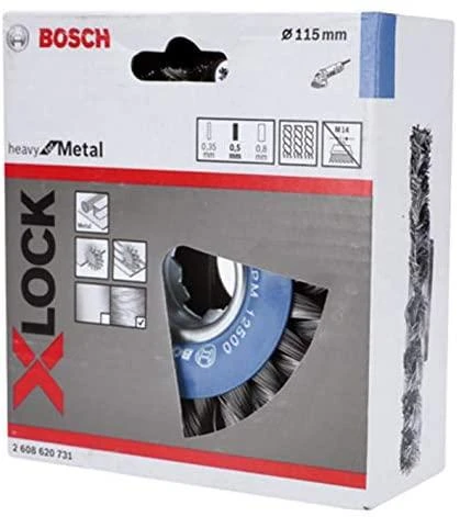 Bosch X-LOCK šepetys rišta viela 115 mm