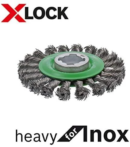 Bosch X-LOCK šepetys 115 mm iš rištos vielos