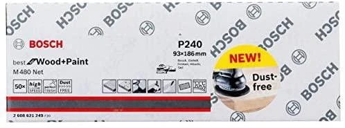 Bosch Šlifavimo tinklelis M 480 93X186mm, G240, 50 vnt.
