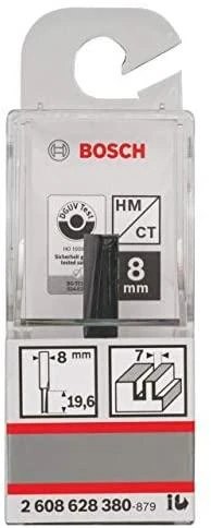 Bosch Pirštinė freza HM B=7 mm, l=20 mm,kotas 8mm