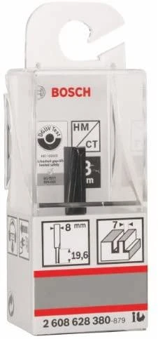 Bosch Pirštinė freza HM B=7 mm, l=20 mm,kotas 8mm