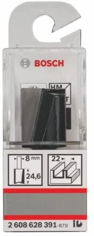 Bosch Pirštinė freza HM B=22mm, l=25 mm,kotas 8mm