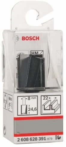 Bosch Pirštinė freza HM B=22mm, l=25 mm,kotas 8mm