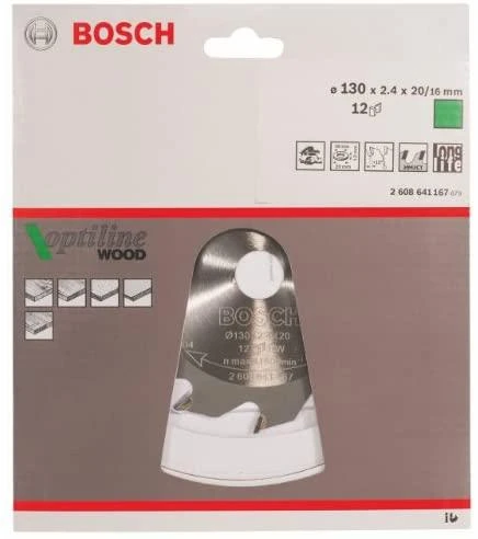 Bosch Disk.pjūkl.diskas 130x20 Optiline Wood