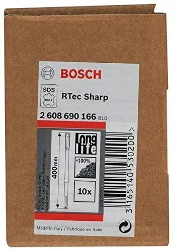Bosch SDS max plokščias kaltas R-Tec 25x400mm, 10 vnt.