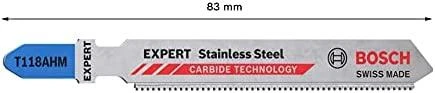 Bosch 3 siaurapj.pjūkleliai T118AHM Stainless Steel