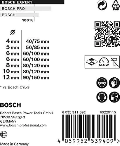 Bosch „EXPERT MultiConstruction CYL-9“ grąžtų rinkinys 4/5/6/6/8/10/12 mm, 7 vnt. (2608900647)