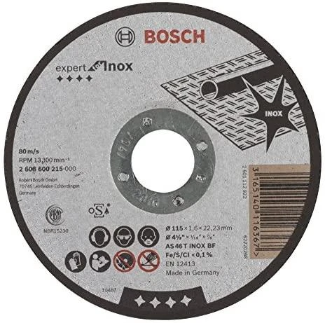 Bosch Pjov.diskas metalui 115x22x1,6 mm,INOX