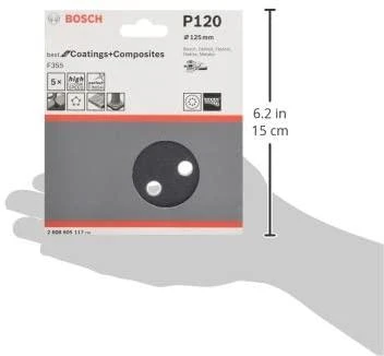 Bosch Šlif.pop,akmeniui,PEXGEX D=125mm,K120,5 vnt.