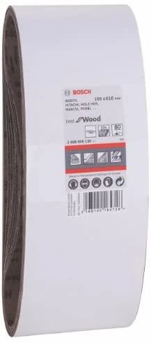 Bosch Šlif. juosta medžiui 100x610, K80, 10 vnt.