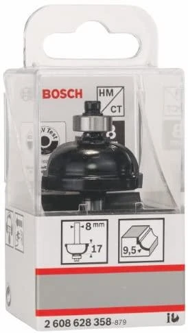 Bosch Suapvalinimo freza HM R=9,5mm, l=17mm,kotas 8mm
