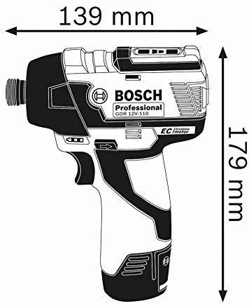 Bosch Akumuliatorinis smūginis suktuvas GDR 12V-110, be akumuliatoriaus ir kroviklio
