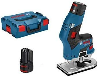 Bosch Akumuliatorinė rankinė freza GKF 12V-8, 2x3.0Ah, ACC